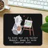 Mr. & Mrs. Panda Mouse Pad Künstler Herz - Schwarz - Produktbild-Vorschau 2