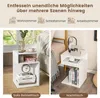 Odkládací stolek ve tvaru S se 2 otevřenými přihrádkami Náhled obrázku produktu 4
