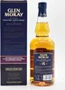 A bottle of Glen Moray 15 Year Old Single Malt Scotch Whisky next to its presentation box. Produktbild-Vorschau