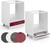 Meuble pour four Vicco Fame-Line Rouge bordeaux Haute Voir les images du produit 5