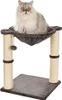 A cat sits on a cat tree with a hammock. Produktbild-Vorschau