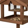 Relaxdays Vogelfutterhaus mit Ständer, Futtersilo, Garten & Produktbild-Vorschau 9