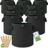 TTL GARDEN Pflanzsack 12L – 10er Set Stofftöpfe aus Filz & Produktbild-Vorschau 1
