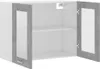 vidaXL Wisząca szklana szafka betonowa szara 80x31x60 cm Podgląd zdjęcia produktu 5