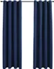 vidaXL Rideaux occultants avec œillets métalliques 2 pcs. Voir les images du produit 1