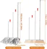 Besen und Kehrschaufel Set mit Langem Stiel 114 cm Produktbild-Vorschau 2