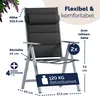 Casaria Set 2 Sedie da Giardino Schienale Regolabile 8 Anteprima dell’immagine prodotto 7