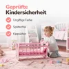 Kinderplay Holzpuppenwiege mit Bettwäsche – große Produktbild-Vorschau 6
