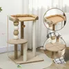 A cat tree with dimensions indicated by measurement lines and text. Anteprima dell’immagine prodotto