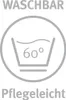 A graphic with text and symbols indicating washing instructions. Produktbild-Vorschau