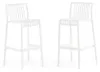 Lot de 2 tabourets de bar d'extérieur, empilables, en Voir les images du produit 1