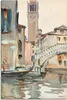 ARTland Leinwandbild Eine Brücke und Campanile, Venedig. Produktbild-Vorschau 1