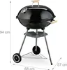 Relaxdays Kugelgrill, Ø 54 cm Grillrost, Outdoor BBQ, Produktbild-Vorschau 4