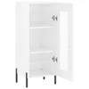vidaXL Sideboard blanc brillant 34,5x34x90 cm Matériau Voir les images du produit 6