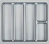 Orga-Box I Mehrzweckeinsatz 519 x 50 x 473 mm silbergrau Produktbild-Vorschau 1