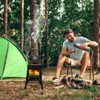 FCH Kempingový varič Kempingový varič na drevo 27 x 27 x 34 Náhľad obrázku produktu 11