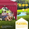 tillvex® 4X Parete laterale rossa per gazebo 3x3m e 3x6m | Anteprima dell’immagine prodotto 7