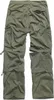The image shows the back view of a pair of olive green cargo pants with removable legs. Produktbild-Vorschau