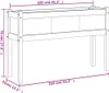 vidaXL Květináč s nožičkami 110x31x70 cm z masivního Náhled obrázku produktu 7