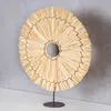 Boho Tischdeko Sonne H36cm Deko Aufsteller Bast Naturdeko Produktbild-Vorschau 3