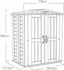 Keter Gerätehaus Kunststoff Factor 7510 6x3 Taupe/Beige, Produktbild-Vorschau 23