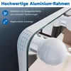 SONNI 100 x 70 x 3,5 cm białe kwadratowe lustro ubraniowe z Podgląd zdjęcia produktu 4
