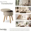 Sitzhocker mit Stauraum Yara 42,5 x 42,5 x 45,5 cm Produktbild-Vorschau 6