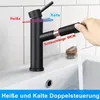 Wasserhahn Bad Waschtischarmatur Waschbecken - schwarz Produktbild-Vorschau 6