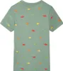 vidaXL Kinder-Kurzarmshirt Khaki 116 Produktbild-Vorschau 1
