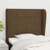 vidaXL Kopfteil mit Ohren Dunkelbraun 103x23x118/128 cm Produktbild-Vorschau 2