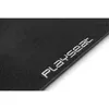 A close-up view of a black floor mat with the 'Playseat' logo embroidered in white. Produktbild-Vorschau
