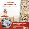 COSTWAY 180 cm Bleistift Weihnachtsbaum mit Schnee, Produktbild-Vorschau 4