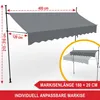 ONBEST Balkonmarkise | ohne Bohren | 400 x 120 cm | mit Produktbild-Vorschau 2