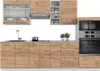 Küchenzeile Vicco Fame-Line Goldkraft Eiche/Weiß 280 cm , Produktbild-Vorschau 6