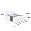 ALTDECOR Boxspringbett mit Fußteil, H4 Matratze und Topper Produktbild-Vorschau 6
