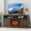 Parrot Uncle TV-Schrank mit Kamin 173cm, Rustikal Braun, Produktbild-Vorschau 1