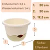 2er Set Blumenampel Außen Hängetopf für Pflanzen Hängender Produktbild-Vorschau 3