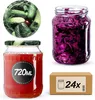 A collage of images showing jars of preserved food and a cardboard box. Podgląd zdjęcia produktu
