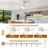 INONEFT 132 cm Deckenventilator mit Beleuchtung und Produktbild-Vorschau 6