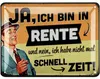 LANOLU Retro Blechschild Ruhestand, Geschenk zum Produktbild-Vorschau 1