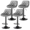 4er-Set Barhocker Barstuhl Tresenhocker Küchenstühle Samt Produktbild-Vorschau 1
