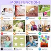 A collage of images showcasing various functions of a smartwatch for children. Produktbild-Vorschau