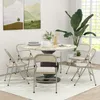 HOMCOM Lot de 6 chaises pliantes chaises de salle à manger Voir les images du produit 2
