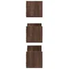 vidaXL Nástenné police 3 ks Dubový vzhľad 58x18x18 cm Náhľad obrázku produktu 5