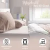 Bettwäsche Baumwolle 155x200 cm Set Beige Streifen Produktbild-Vorschau 6