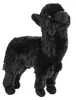 Kuscheltier Lama stehend schwarz 23 cm Plüschlama Produktbild-Vorschau 1