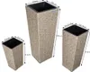 CASARIA® Set di 3 Vasi da Fiori in Polyrattan Intrecciato Anteprima dell’immagine prodotto 7