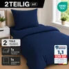 Komfortec Premium Bettwäsche 135x200 cm Bettbezug + 80x80 Produktbild-Vorschau 2