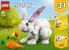 Stavebnica LEGO Creator 3 v 1 31133 Biely králik (258 Náhľad obrázku produktu 27