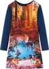 vidaXL Abito da bambino con maniche lunghe blu navy 140 Anteprima dell’immagine prodotto 7